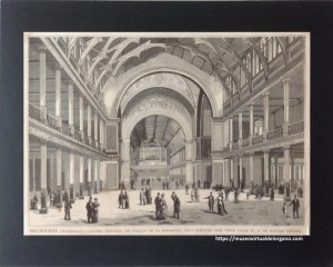 Órgano de la Exposición Universal de Melbourne (1880), Australia. La Ilustración española y americana, año XXIV, núm. XXXIII, página 133, 8/9/1880.