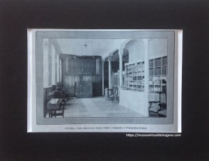 Órgano viuda de Amezua, Eleizgaray y Cía, Salón Otaño y Compañía, Vitoria. Álava [detalle]. Fotografía Guinea, “Vitoria. Vista interior del Salón Otaño y Compañía”, La hormiga de oro. Ilustración católica, vol. XXXIII, n. 12, 1916, p. 188.