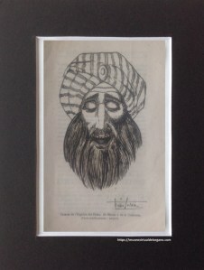 Carassa de l´Església del Palau, dit Menor o de la Comtessa [detalle]. Capmany, A., “Les carasses als orgues d´esglesia”, La Rondalla del Dijous, n.º Vol. I. n15, 1924, p. 249.