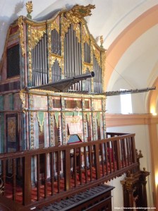 Órgano Gaspar de La Redonda Zeballos, iglesia de Nuestra Señora de los Olmos, Torre de Juan Abad. Ciudad Real. Fachada del órgano. Foto José Luis García Blanco, 2009