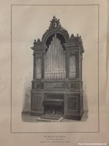 EL ÓRGANO DE PERUSA DE NICOLÁS MORETTINI. DONATIVO DE LA ARCHIDIÓCESIS DE PERUSA, La Exposición Vaticana Ilustrada, La Hormiga de Oro (ed.), n.o 42, 1888, p. 336.