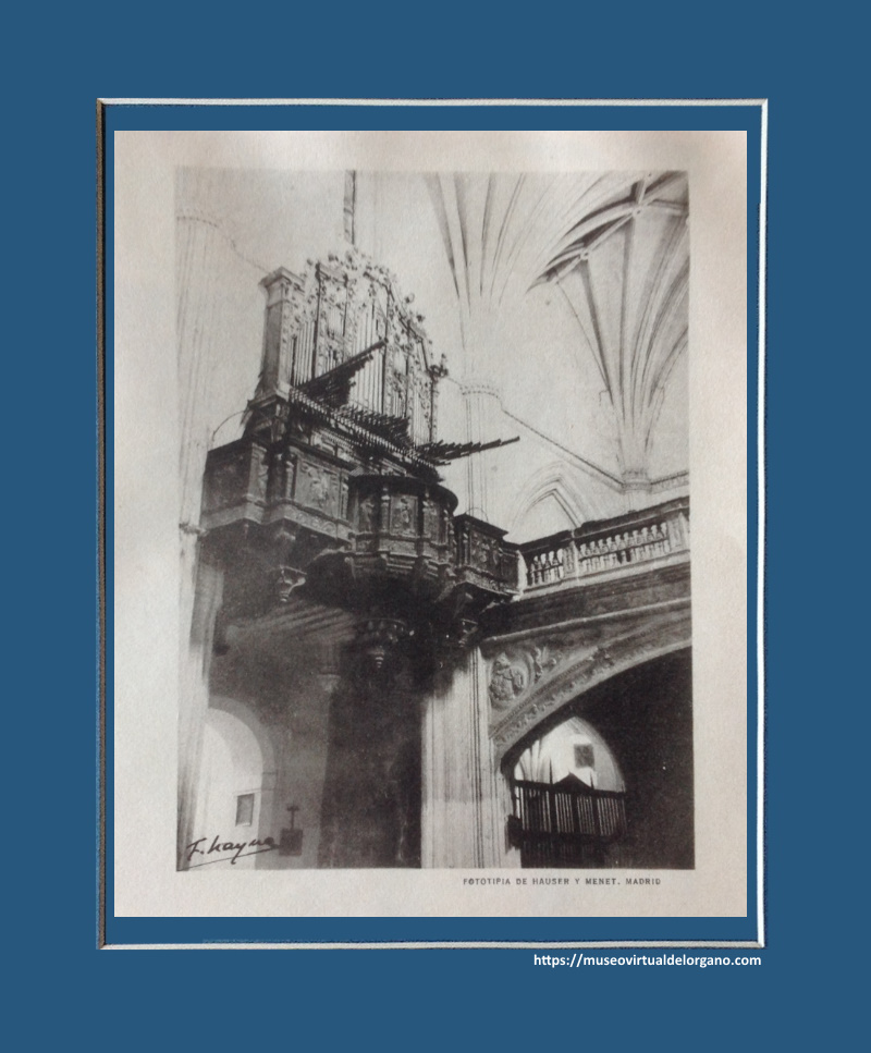 Layna Serrano, F., “Iglesia de Santa María Magdalena, Mondéjar. Coro parroquial, órgano del siglo XVIII y tribuna tallada del XVI”, Boletín de la Sociedad Española de Excursiones y de la Sección Excursionista de la Facultad de Filosofía y Letras, Año XLIII, IV Trimestre, 1935.