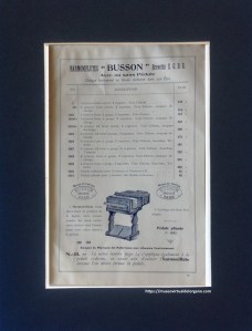 Harmoniflutes “Busson” brevetés S.G.D.G. Fabrique d'harmoniums "Les petits-fils de M.Kasriel" à Paris. 6 de la rue Tolain, ca. 1930