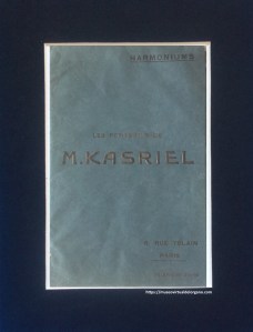 Fabrique d'harmoniums "Les petits-fils de M.Kasriel" à Paris. 6 de la rue Tolain, ca. 1930