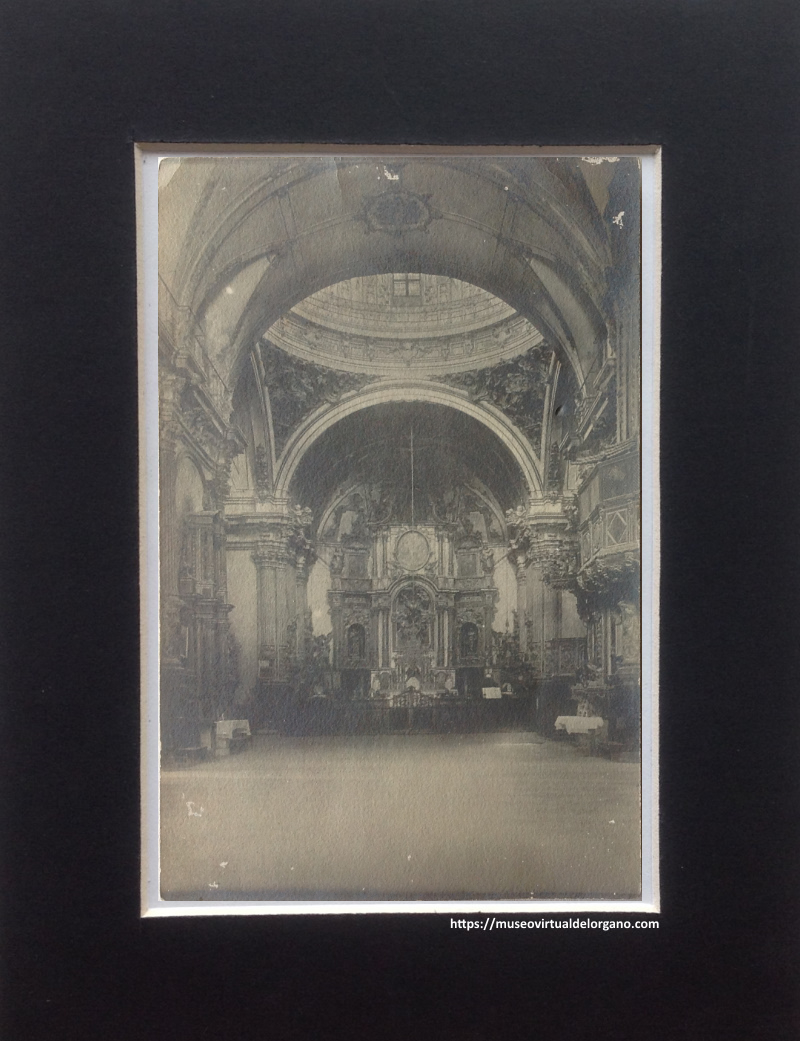 Órgano Matías Salanova, iglesia de la Asunción, Carcaixent. Valencia. Union postale universelle, ca. 1920
