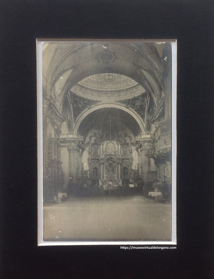 Órgano Matías Salanova, iglesia de la Asunción, Carcaixent. Valencia. Union postale universelle, ca. 1920