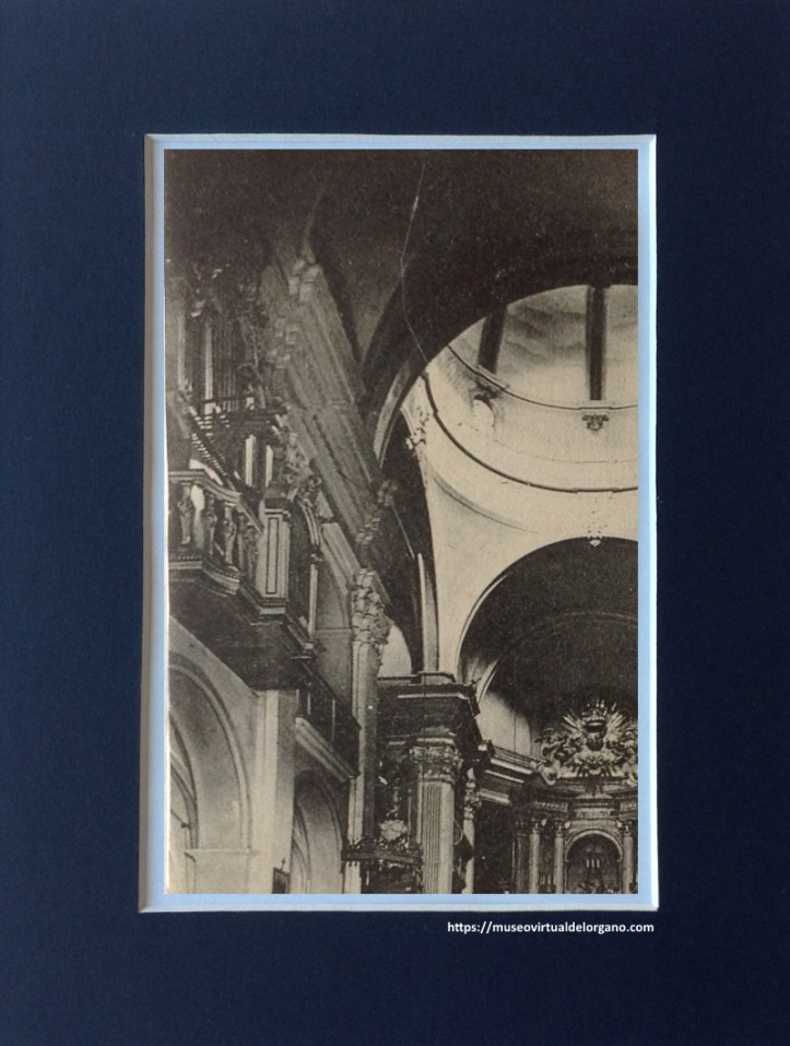 Órgano Josep Pujol [detalle], iglesia de Santa Ana, Escuelas pías, Mataró. Barcelona. J. David. Phot, Levallois-Paris, ca. 1910