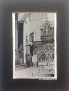 Órgano siglo XVII, iglesia monasterio de Nuestra Señora de la Soterraña, Santa María la Real de Nieva. Segovia. El Conde de Cedillo., “Santa María la Real de Nieva”, Boletín de la Sociedad Española de Excursiones, Año XXXVIII, III Trimestre, 1930.