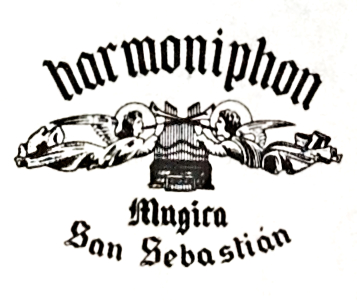 Logotipo Órganos Harmoniphon. Casa Múgica, San Sebastián, ca. 1958