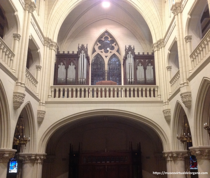 Órgano Juan Melcher, iglesia RR. Hijas de María Inmaculada (Casa Madre). Madrid. Fotografía José Luis García Blanco, 2026