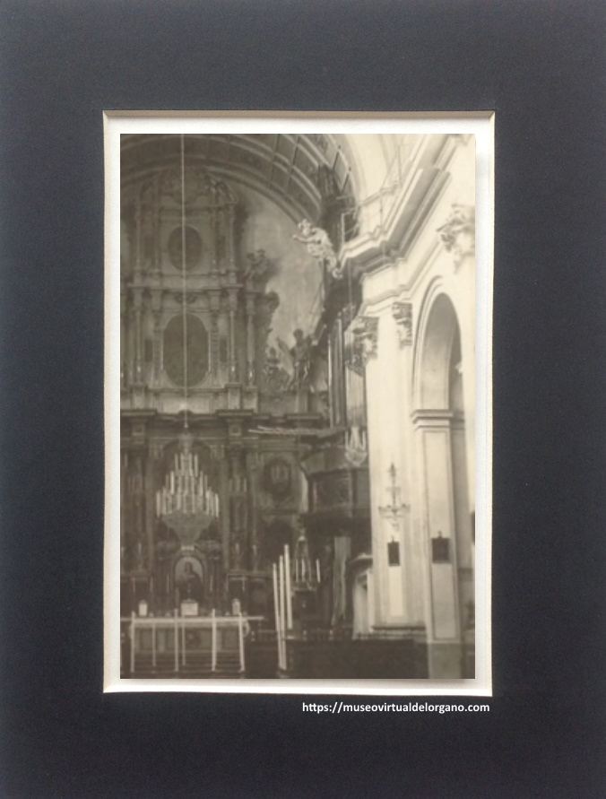 Órgano barroco de la Iglesia Arciprestal de San Pedro de Sueca [detalle], Valencia, ca. 1920