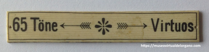Placa «65 Töne – Virtuos», ca. 1903–1910