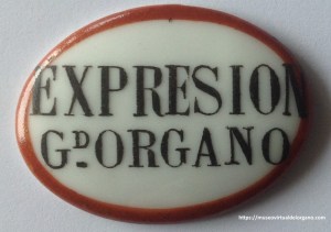 Placa Expresión G. Órgano, España, ca. 1900-1930