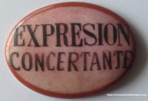Placa Expresión Concertante, España, ca. 1900-1930